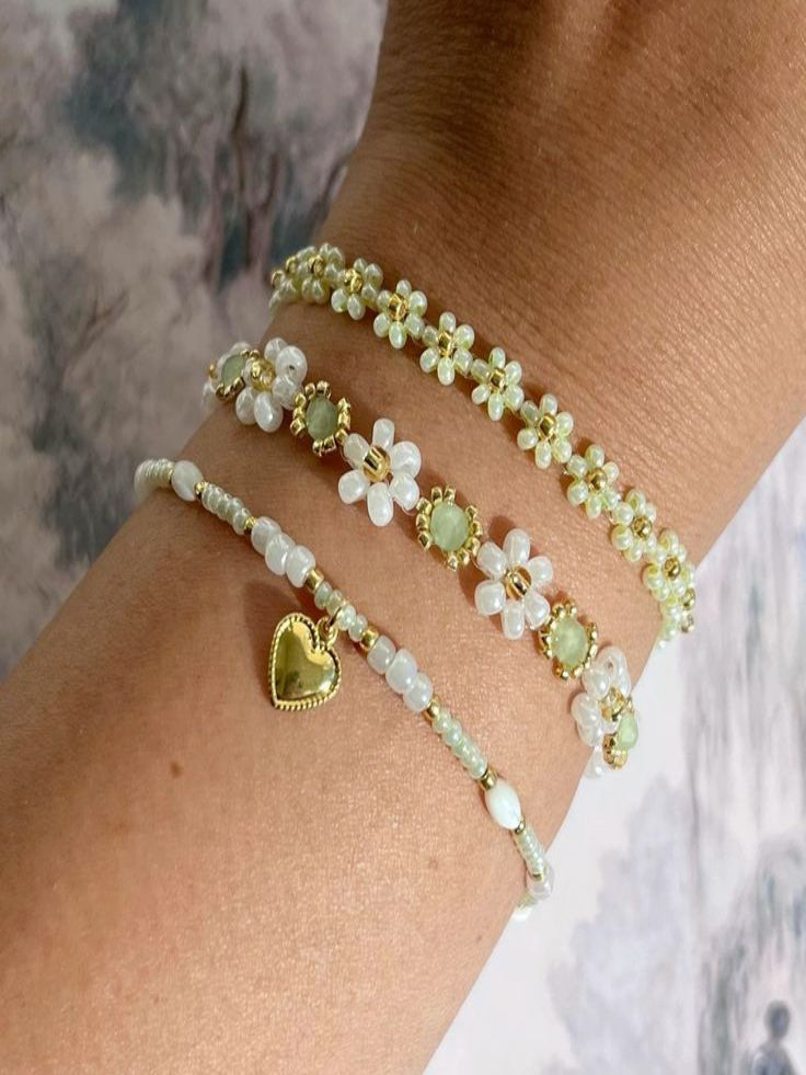 Melon Blossom Stacking Bracelet (set of 3)
