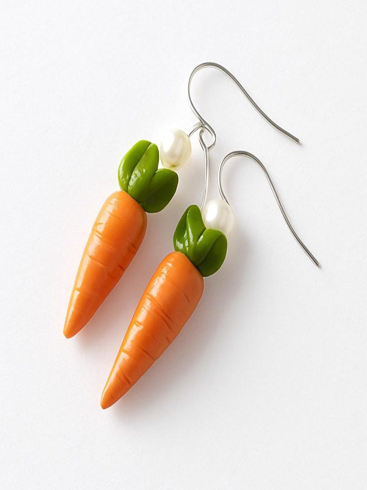 Carrot Patch Drop Earrings