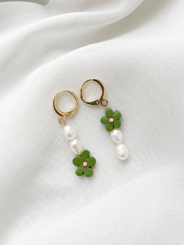Grungy Garden Drop Earrings